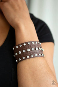Now Taking The Stage Brown Bracelet - Jewelry by Bretta