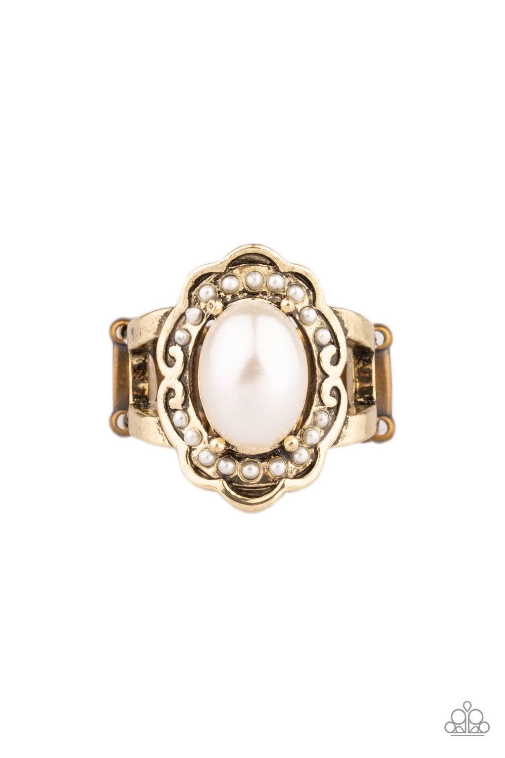 Paparazzi Accessories-Metro Marina - Brass Ring