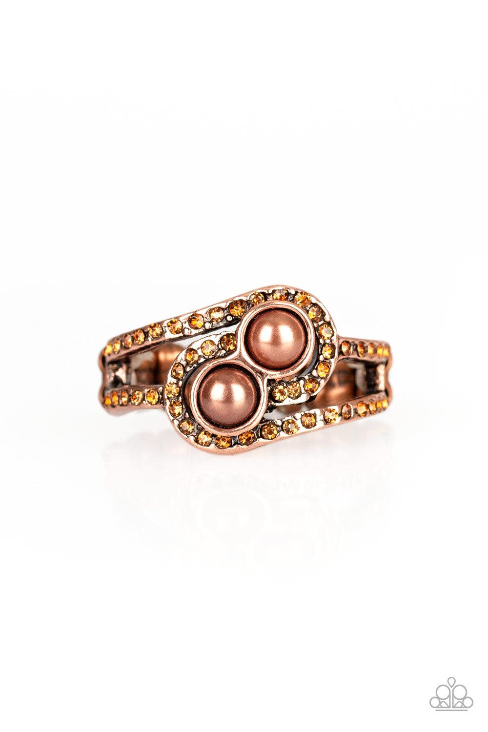 Paparazzi Accessories-Collect Up Front - Copper Ring