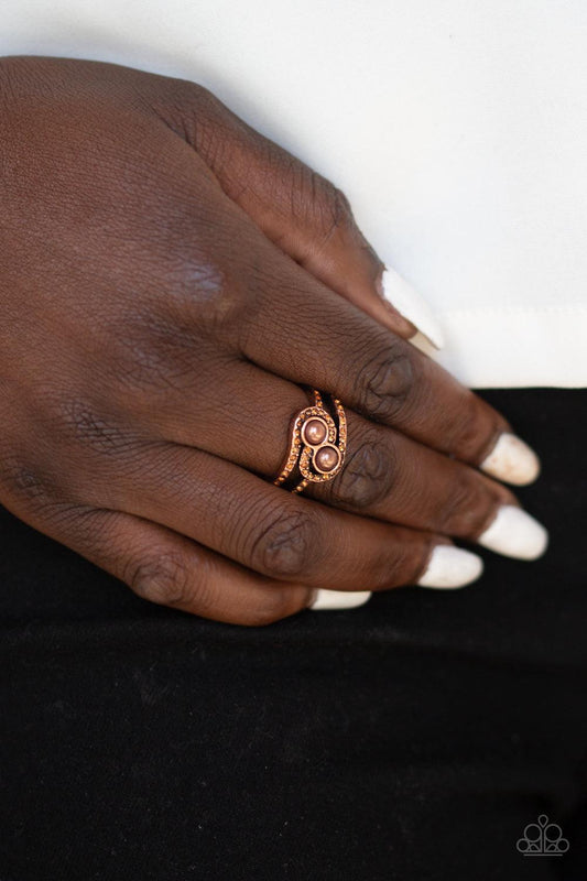 Paparazzi Accessories-Collect Up Front - Copper Ring