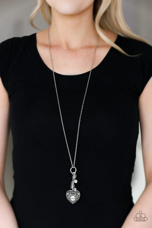 Mom Hustle White Necklace - Jewelry by Bretta - Jewelry by Bretta