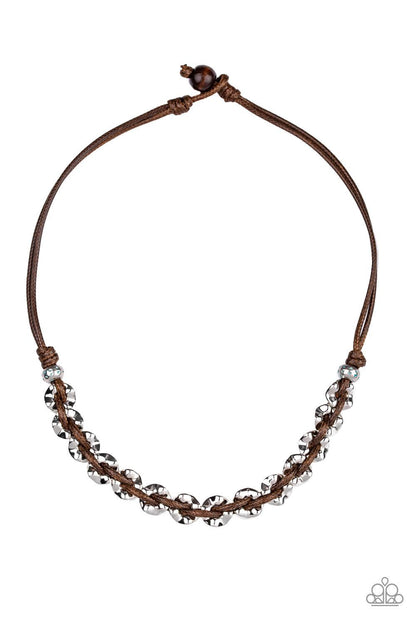 Paparazzi Accessories-Joy Riding - Brown Necklace