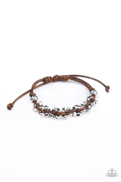 Paparazzi Accessories-Ride The Rails - Brown Bracelet