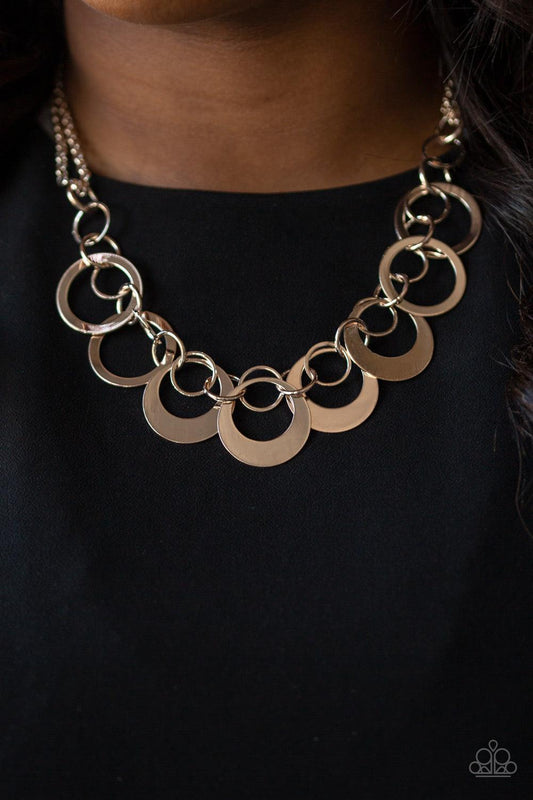 In Full Orbit Rose Gold Necklace- Jewelry by Bretta
