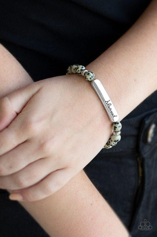 Simply Blessed Black Bracelet - Jewelry by Bretta
