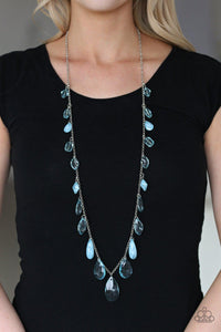 Paparazzi Accessories-GLOW And Steady Wins The Race - Blue Necklace