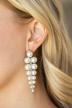 Paparazzi Accessories-Totally Tribeca - White Earring