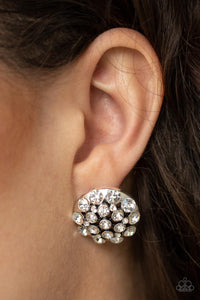 Paparazzi Accessories-Hollywood Drama - White Earrings