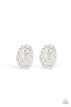 Daring Dazzle White Earrings - Jewelry by Bretta