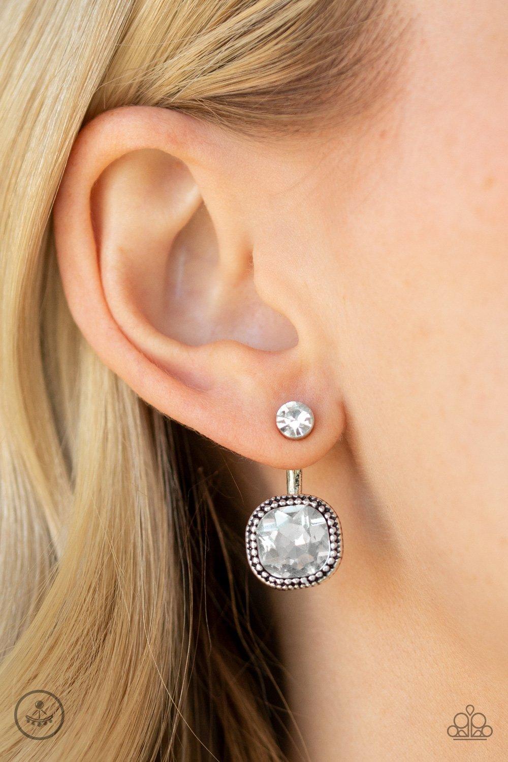 Celebrity Cache White Earrings - Jewelry by Bretta
