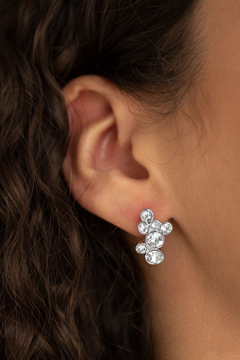 Paparazzi Accessories-Treasure Treat - White Earrings