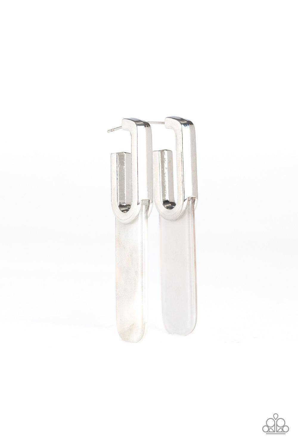 HAUTE Off The Press Silver Earrings - Jewelry by Bretta