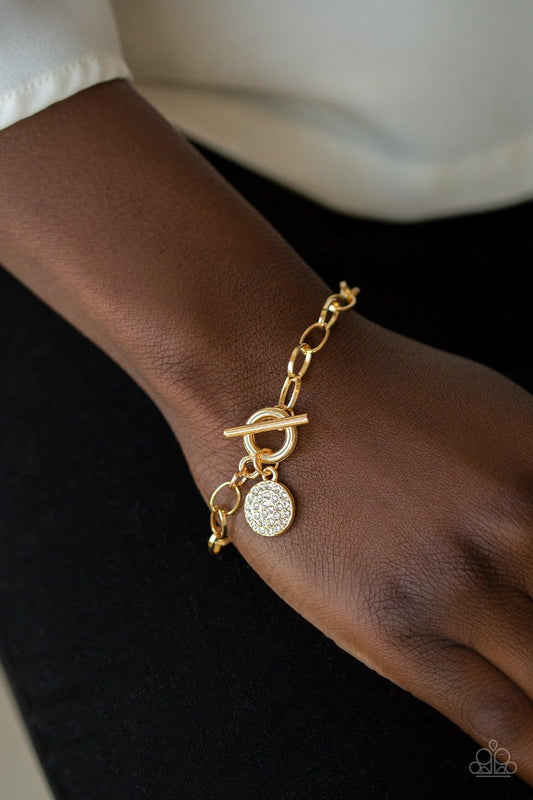 Paparazzi Accessories-BLING In The New Year - Gold Bracelet