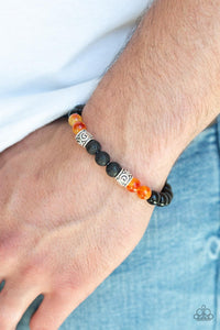 Paparazzi Accessories-Proverb - Orange Bracelet