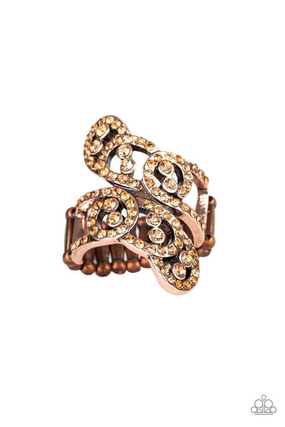 Paparazzi Accessories-Diamond Dizzy - Copper Ring