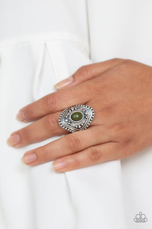 Paparazzi Accessories-Rogue Ramble - Green Ring