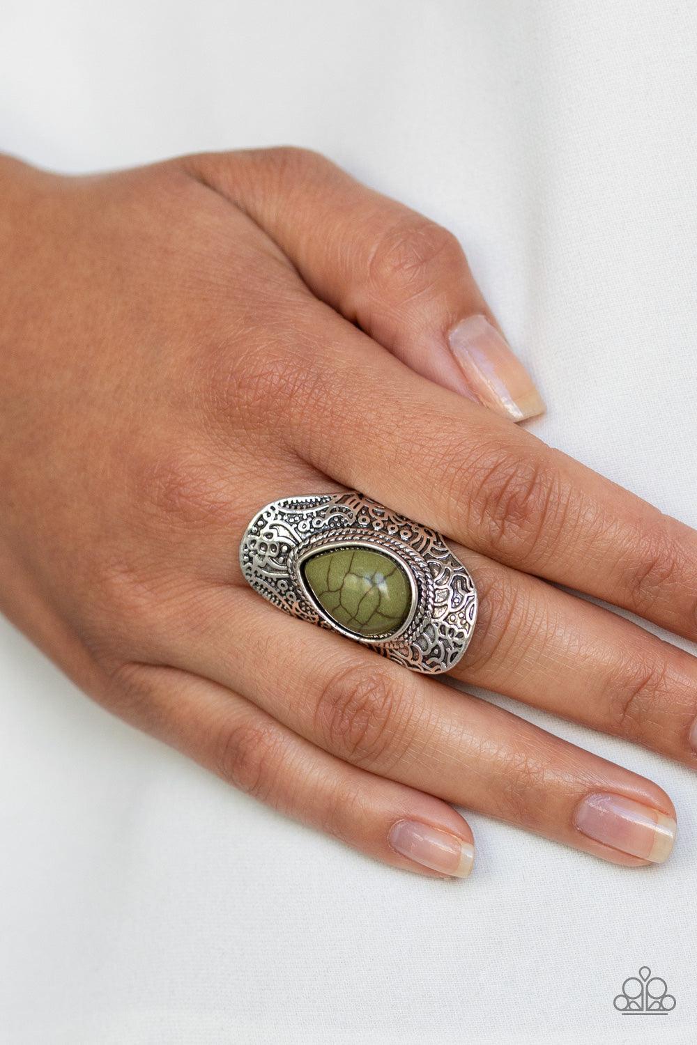Paparazzi Accessories-Southern Sage - Green Ring