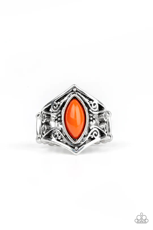 Roamin Rogue Orange Ring - Jewelry By Bretta - Jewelry by Bretta