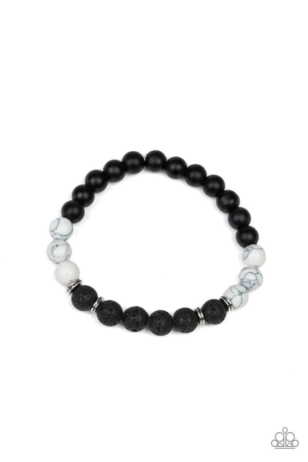 White lava rock on sale bracelet