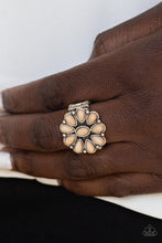 Paparazzi Accessories-Stone Gardenia - Brown Ring
