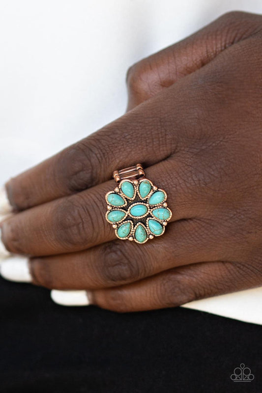 Paparazzi Accessories-Stone Gardenia - Copper Ring