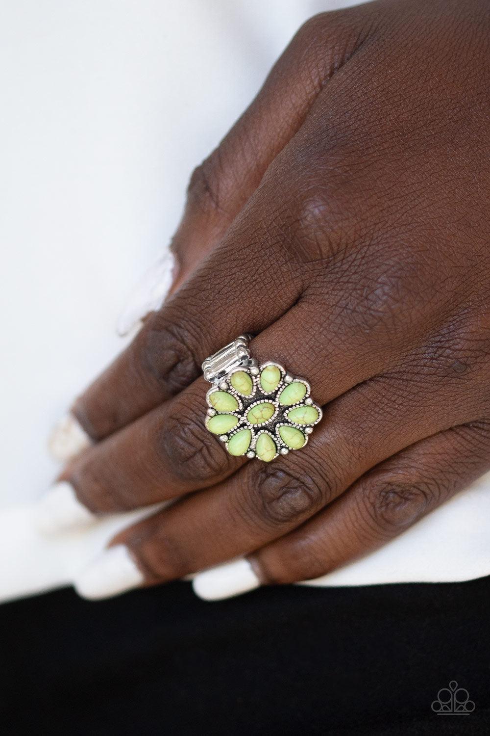 Stone Gardenia Green Ring - Jewelry by Bretta - Jewelry by Bretta