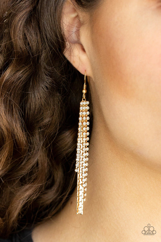  Red Carpet Bombshell Gold Earrings - Jewelry by Bretta