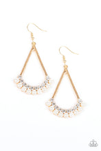 Paparazzi Accessories-Top to Bottom - Gold Earrings