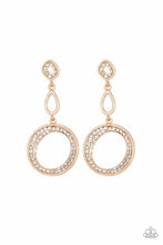 Paparazzi Accessories-On The Glamour Scene - Gold Earrings