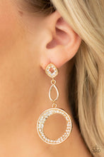 Paparazzi Accessories-On The Glamour Scene - Gold Earrings