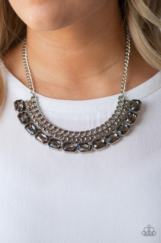 Paparazzi Accessories-Killer Knockout - Silver Necklace