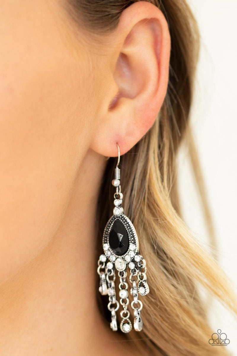 Bling Bliss Black Earrings - Jewelry by Bretta