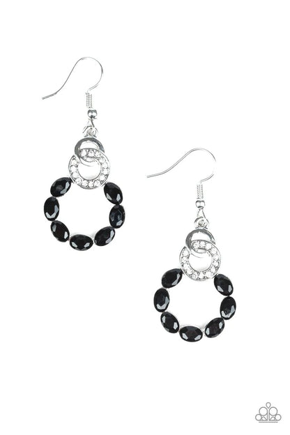 Diamond Deluxe Black Earrings - Jewelry by Bretta