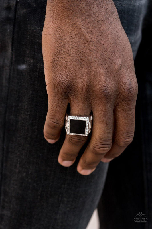 Paparazzi Accessories-The Titan - Black Ring