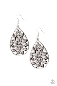Paparazzi Accessories - Flowering Finery - White Earrings