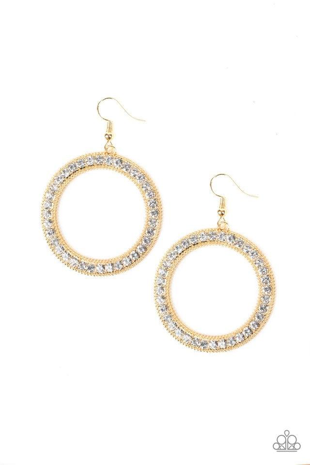 Haute Halo Gold Earrings - Jewelry by Bretta