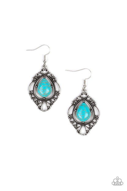 Paparazzi Accessories-Southern Fairytale - Blue Earrings