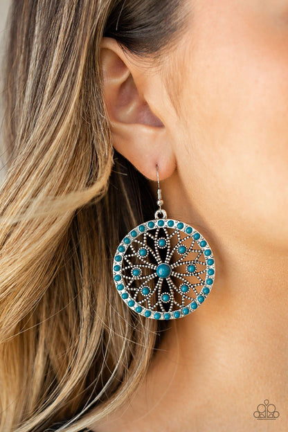 Merry Mandalas Blue Earrings - Jewelry by Bretta