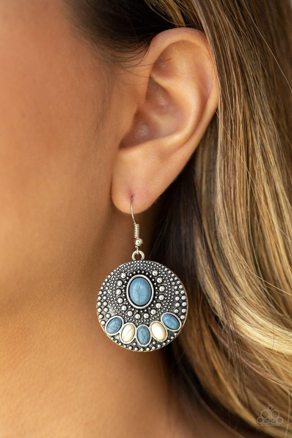 Sandstone Paradise Blue Earrings - Jewelry by Bretta