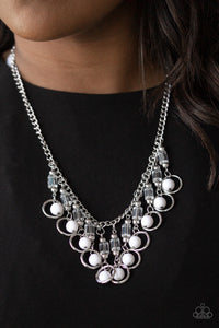 Cool Cascade White Necklace - Jewelry by Bretta - Jewelry by Bretta