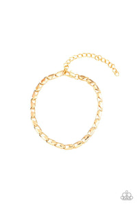 Paparazzi Accessories-K.O. - Gold Urban Bracele - jewelrybybretta