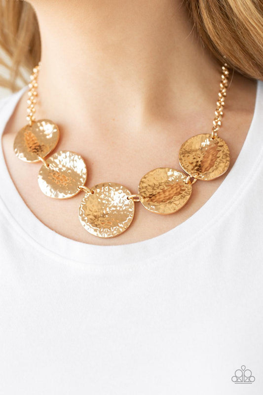 Paparazzi Accessories-First Impressions - Gold Necklace
