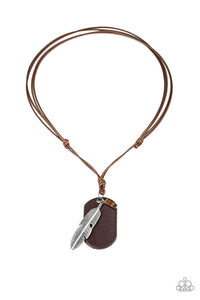 Flying Solo Brown Urban Necklace - Jewelry by Bretta