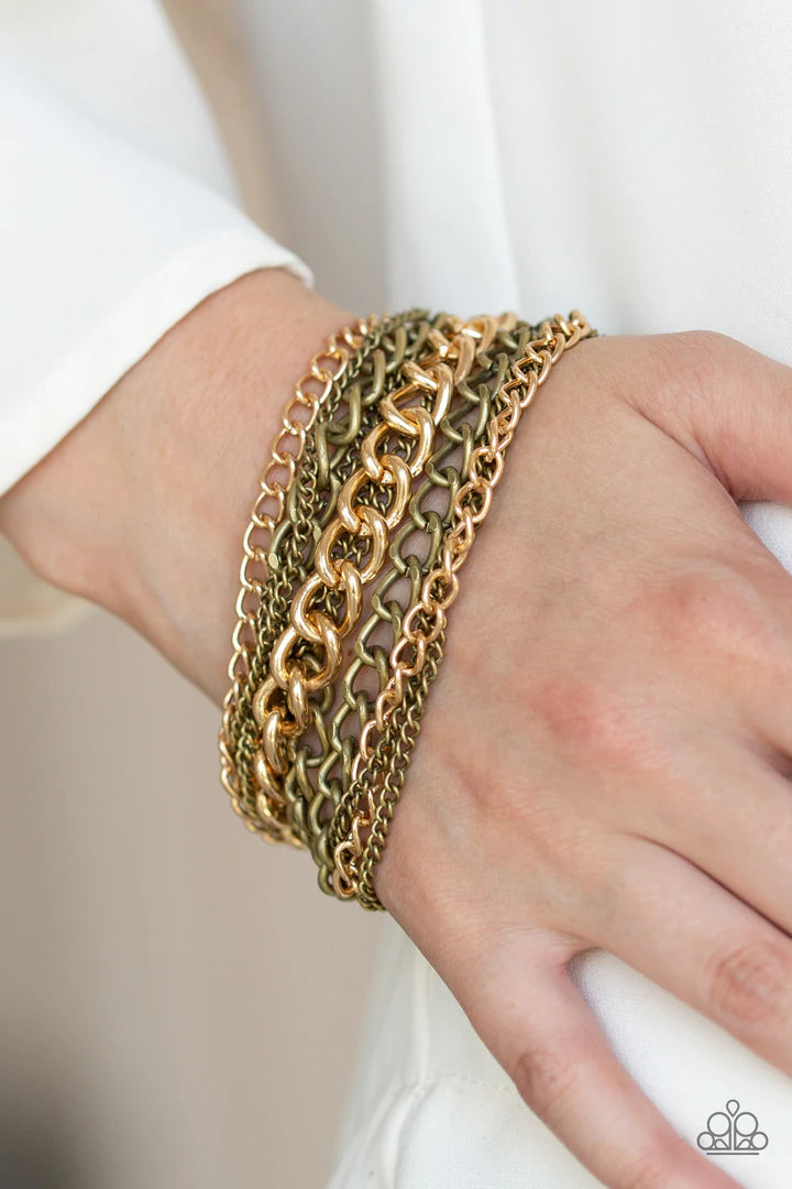 Metallic Horizon Brass Bracelet - Jewelry by Bretta