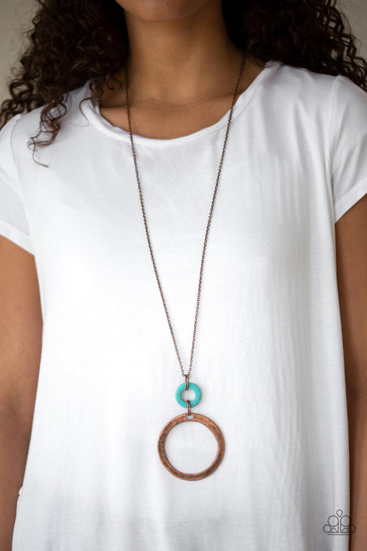 Paparazzi Accessories-Optical Illusion - Copper Necklace