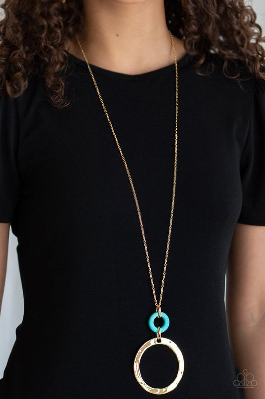 Paparazzi Accessories-Optical Illusion - Gold Necklace