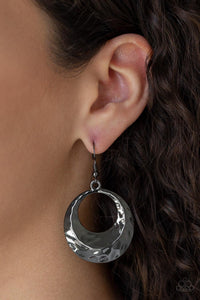 Paparazzi Accessories - Savory Shimmer - Black Earrings 
