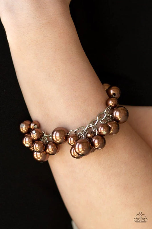 Girls In Pearls Brown Bracelet - Jewelry by Bretta