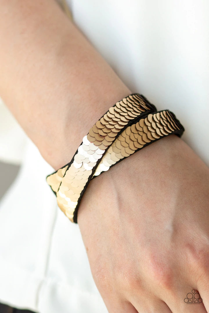 Under The SEQUINS Brown Bracelet - Jewelry by Bretta
