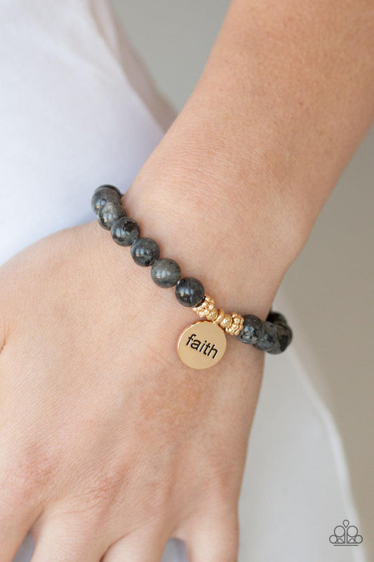 FAITH It, Till You Make It Black Bracelet - Jewelry by Bretta